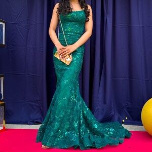 Emerald Green Prom Dress